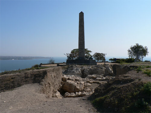 Руины Пантикапея, на горе Митридат в Керчи