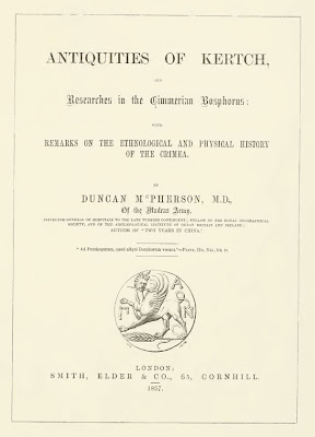 Титульный лист книги Мак Ферсона «Antiquities of Kertch», 1857 г.